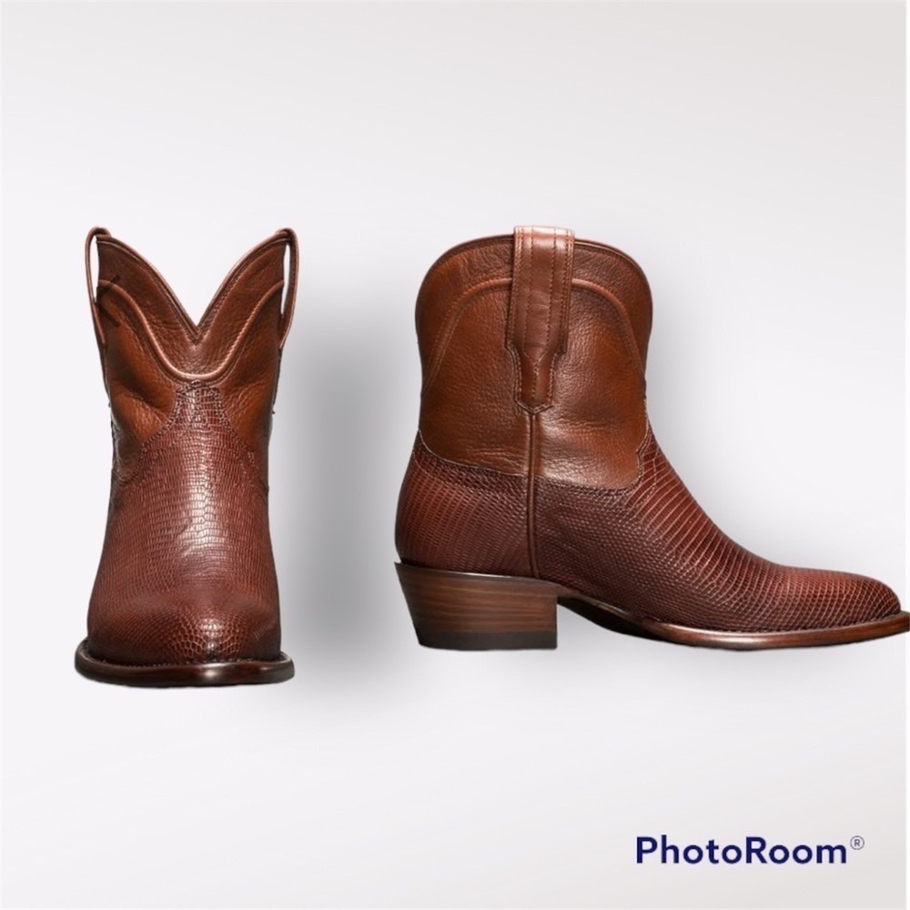 Tecovas Women’s The Casey Boots In Bourbon Lizard Size 6.5b Nib